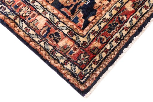 Central medallion detail of 2001s Hamedan rug from Iran / Persia