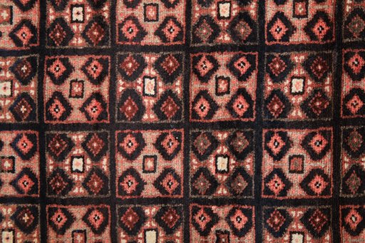 Full view of 1990s Hamedan rug from Iran / Persia, 310 × 88 cm in Dark blue tones