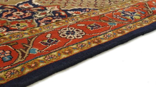 Central medallion detail of 2000s Hamedan rug from Iran / Persia