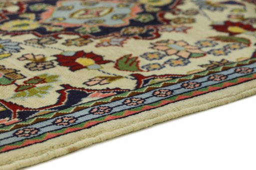 Central medallion detail of 1990s Hamedan rug from Iran / Persia