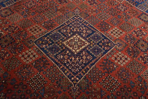 Central medallion detail of 1970s Joshagan rug from Iran / Persia