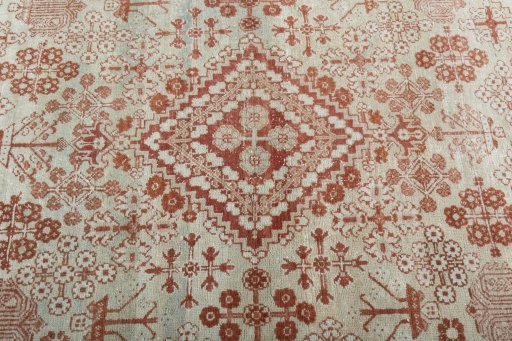 Central medallion detail of 1950s Joshagan rug from Iran / Persia