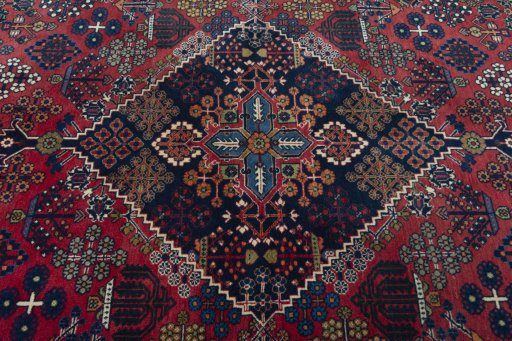 Central medallion detail of 1970s Joshagan rug from Iran / Persia