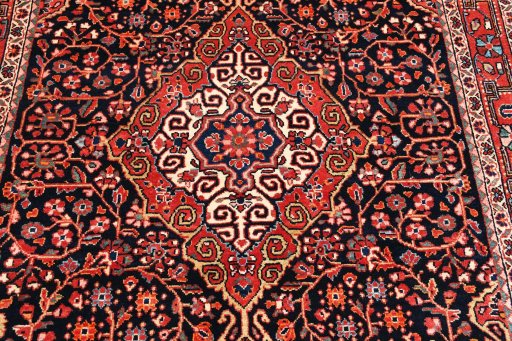Central medallion detail of 1970s Jozan rug from Iran / Persia