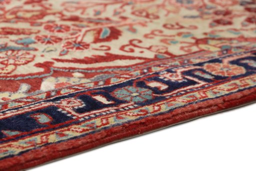 Central medallion detail of 1990s Jozan rug from Iran / Persia