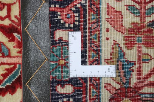 Full view of 1990s Jozan rug from Iran / Persia, 99 × 68 cm in Beige tones