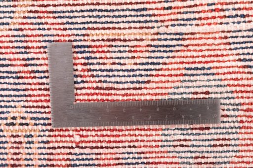 Close-up detail of 1973s Koliai rug from Iran / Persia showing Wool weave