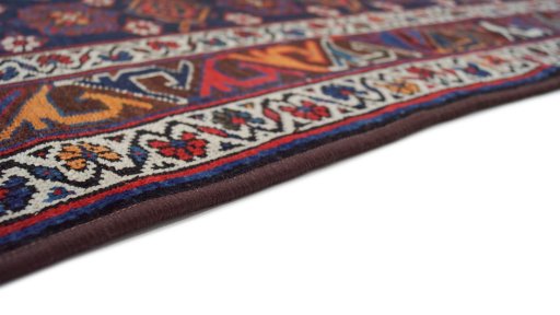 Central medallion detail of 1990s Kurdi rug from Iran / Persia