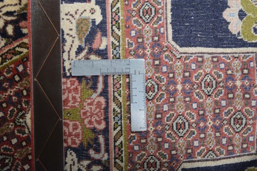 Close-up detail of New Kurdi rug from Iran / Persia showing Wool weave