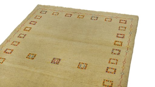 Surface texture of New Lori rug with natural Wool and intricate pattern