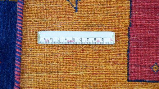 Close-up detail of New Lori rug from Iran / Persia showing Wool weave