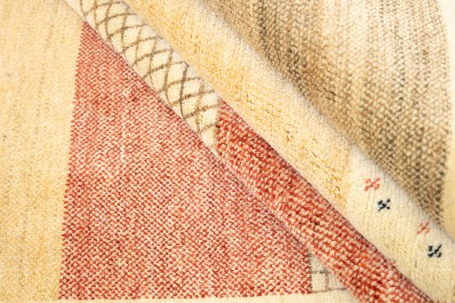 Full view of New Lori rug from Iran / Persia, 234 × 158 cm in Cream tones