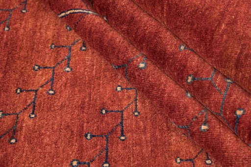 Close-up detail of New Lori rug from Iran / Persia showing Wool weave