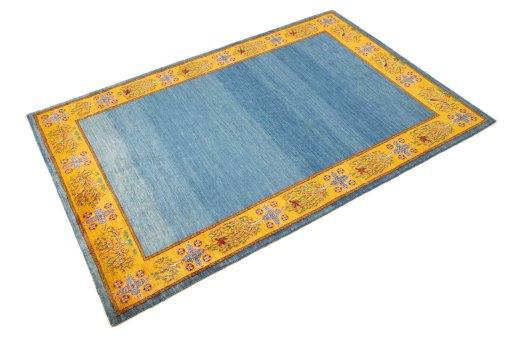 Close-up detail of 2010s Lori rug from Iran / Persia showing Wool weave