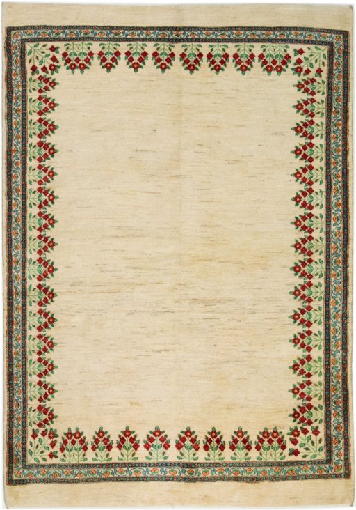 Full view of New Lori rug from Iran / Persia, 237 × 165 cm in White tones