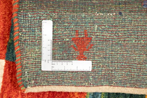 Close-up detail of New Lori rug from Iran / Persia showing Wool weave