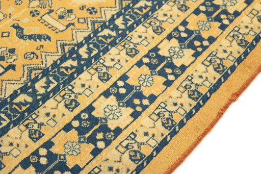 Close-up detail of New Lori rug from Iran / Persia showing Wool weave