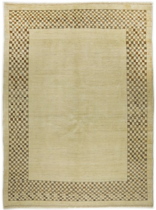 Full view of New Lori rug from Iran / Persia, 208 × 160 cm in Cream tones