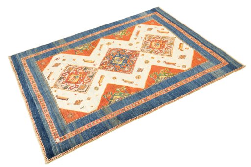 Close-up detail of New Lori rug from Iran / Persia showing Wool weave