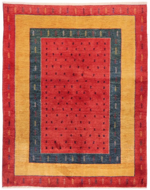 Full view of New Lori rug from Iran / Persia, 193 × 152 cm in Red tones