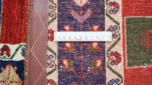 Full view of New Lori rug from Iran / Persia, 190 × 150 cm in Multi Color tones