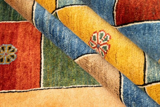 Full view of New Lori rug from Iran / Persia, 264 × 155 cm in Multi Color tones