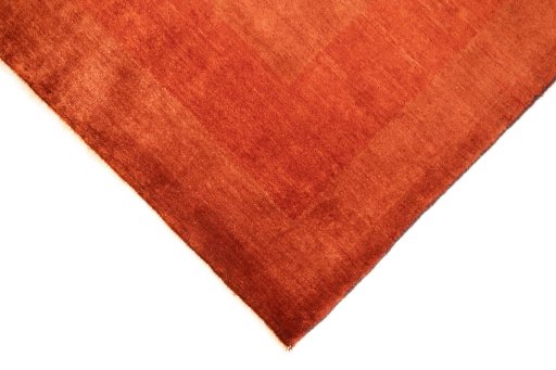 Backside of handmade New Lori rug showing knot structure and weave density