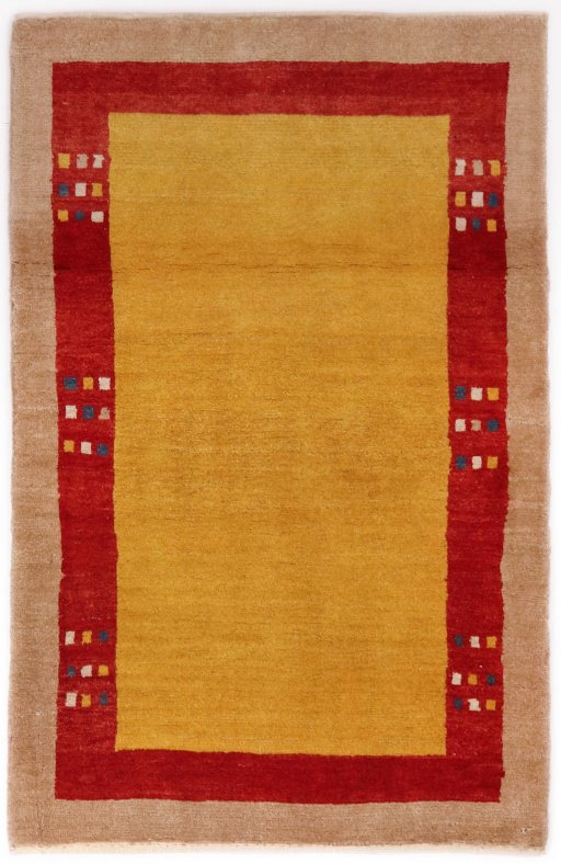 Full view of New Lori rug from Iran / Persia, 122 × 79 cm in Terracotta tones
