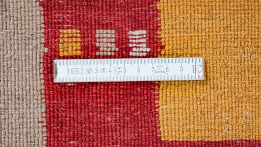 Close-up detail of New Lori rug from Iran / Persia showing Wool weave