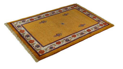 Close-up detail of 1990s Lori rug from Iran / Persia showing Wool weave