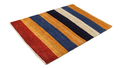 Corner detail of New Lori rug showing border pattern and Wool pile