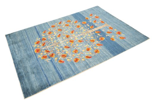 Close-up detail of New Lori rug from Iran / Persia showing Wool weave