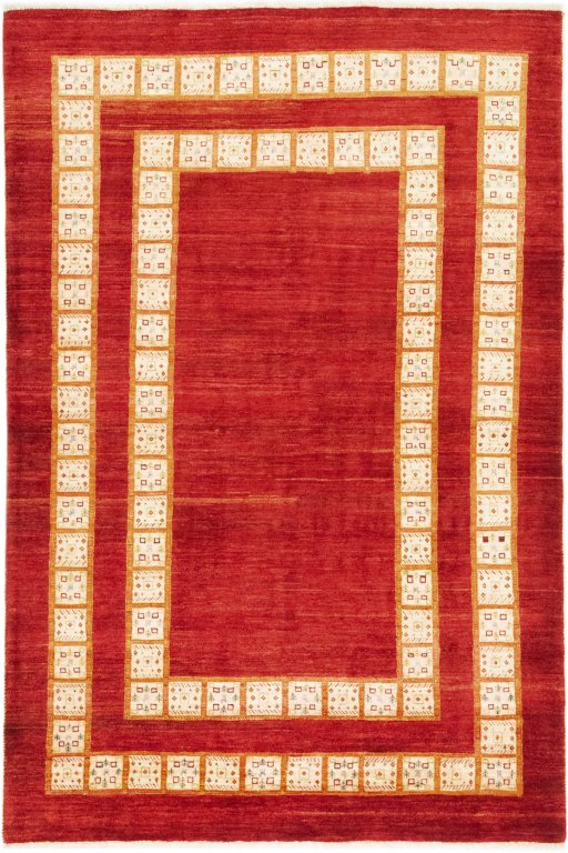 Full view of New Lori rug from Iran / Persia, 253 × 171 cm in Red tones