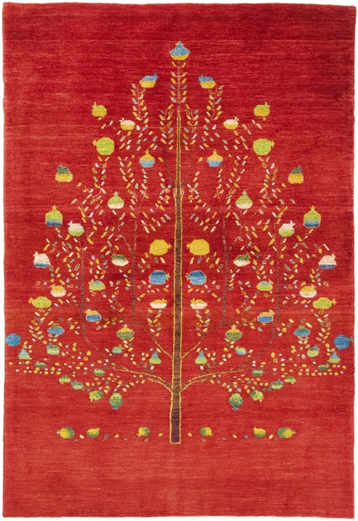Full view of New Lori rug from Iran / Persia, 222 × 150 cm in Red tones