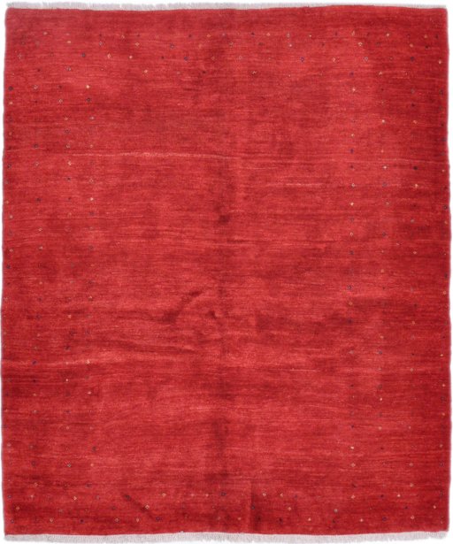 Full view of New Lori rug from Iran / Persia, 193 × 168 cm in Red tones