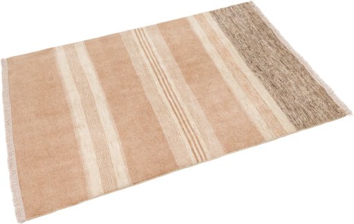 Corner detail of New Lori rug showing border pattern and Wool pile