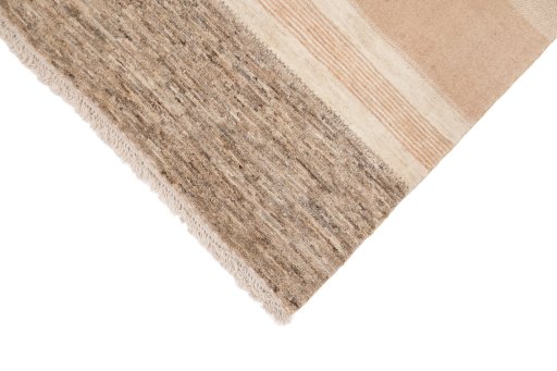 Backside of handmade New Lori rug showing knot structure and weave density