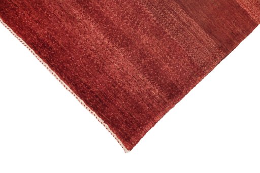 Backside of handmade New Lori rug showing knot structure and weave density