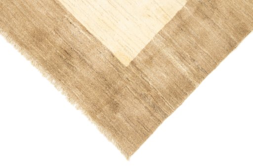 Backside of handmade New Lori rug showing knot structure and weave density