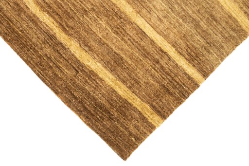 Backside of handmade New Lori rug showing knot structure and weave density