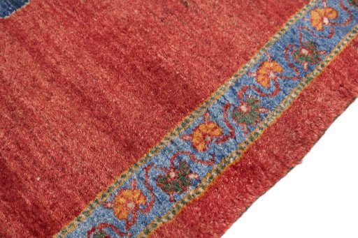 Close-up detail of New Lori rug from Iran / Persia showing Wool weave