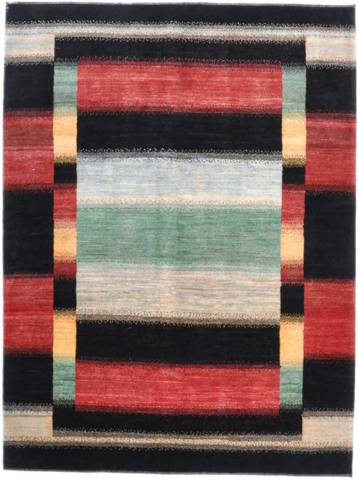 Full view of New Lori rug from Iran / Persia, 246 × 183 cm in Multi Color tones