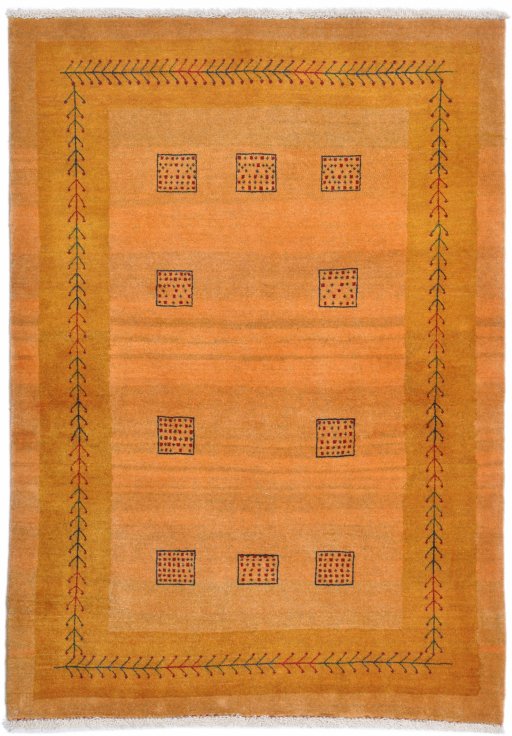 Full view of New Lori rug from Iran / Persia, 150 × 104 cm in Terracotta tones