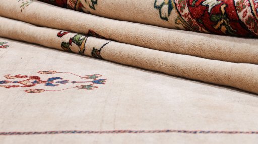 Close-up detail of New Lori rug from Iran / Persia showing Wool weave