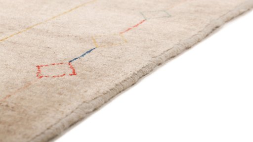 Close-up detail of New Lori rug from Iran / Persia showing Wool weave