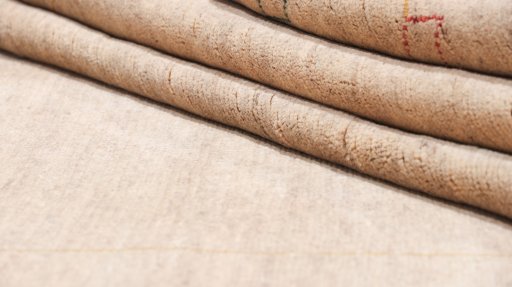 Full view of New Lori rug from Iran / Persia, 196 × 150 cm in Beige tones