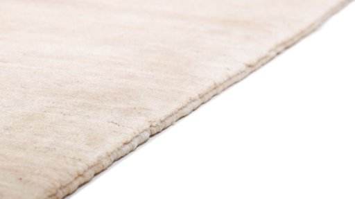 Backside of handmade 1980s Lori rug showing knot structure and weave density