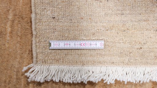 Close-up detail of 1980s Lori rug from Iran / Persia showing Wool weave