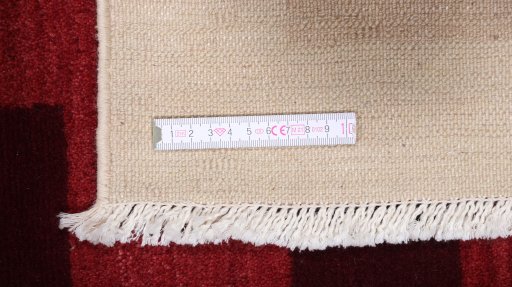 Full view of 1980s Lori rug from Egyptian, 236 × 175 cm in Red tones