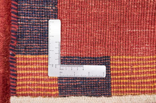 Close-up detail of New Lori rug from Iran / Persia showing Wool weave